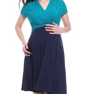 Kimi and Kai Sarah faux wrap maternity / nursing dress
